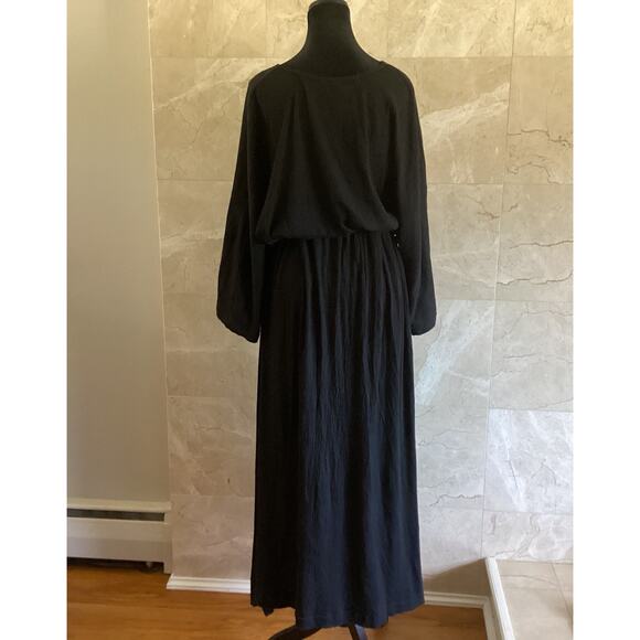 FP Beach Free-est Endless Nights Maxi Dress - Medium, Black Boho Chic Resortwear - Picture 12 of 13